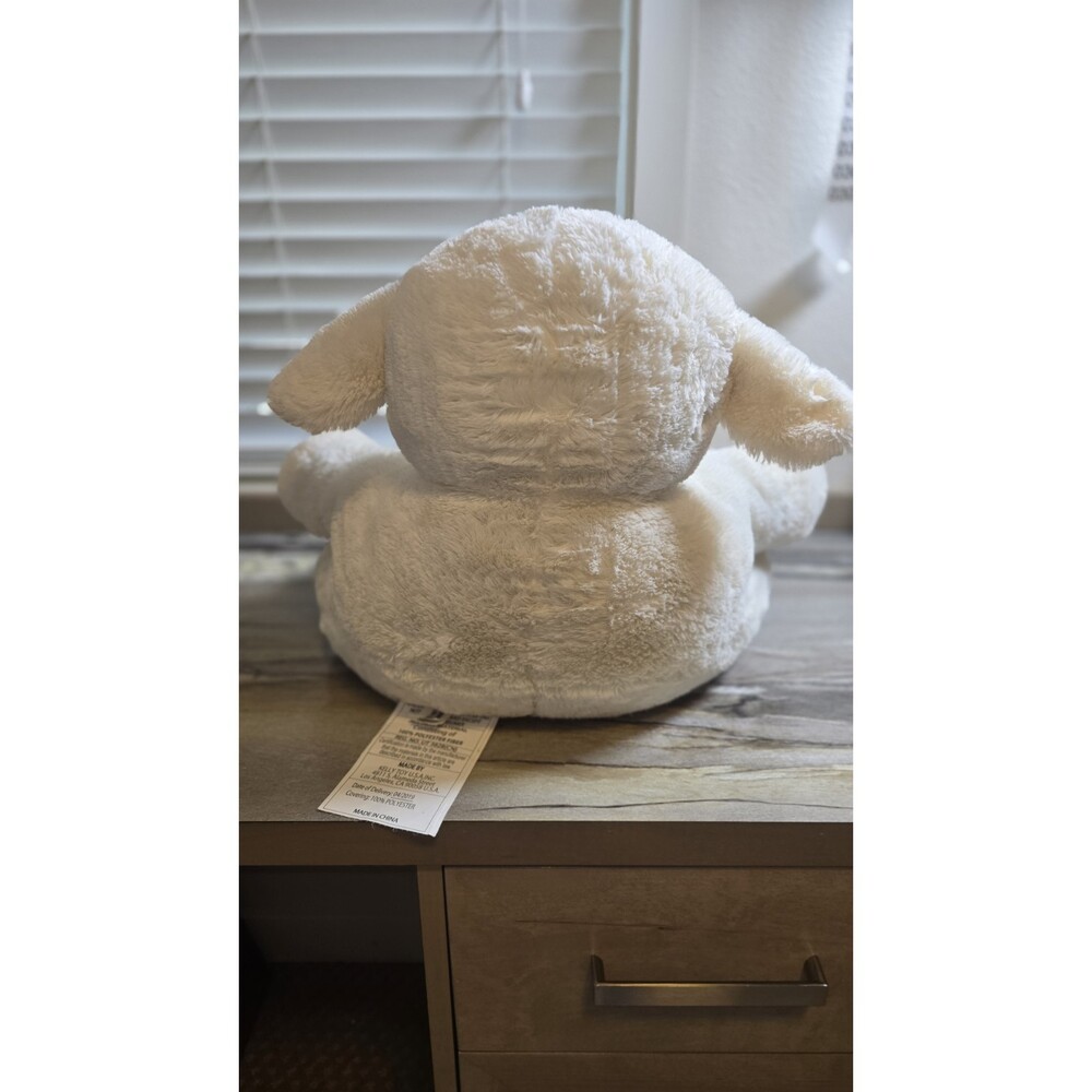 Kellytoy Plush Lamb Animal Chair Cream Nursery Toddler Soft Seat Sheep 18" - Picture 5 of 12